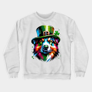 Romanian Mioritic Shepherd Dog's Saint Patrick's Day Joy Crewneck Sweatshirt